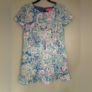 Lilly Pulitzer Masey Romper Dream Team Paisley Size 12 NWT